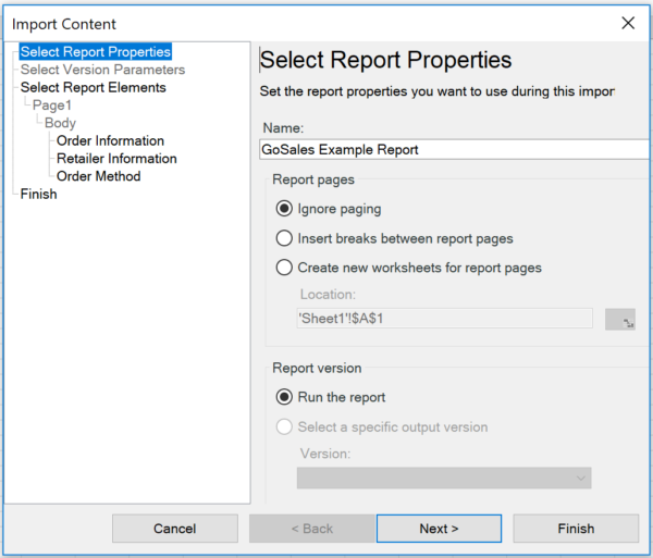 Using IBM Cognos for Microsoft Office Capitalize Analytics